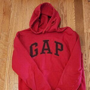 GAP Red Logo Pullover Cotton Hoodie Men’s Size Small